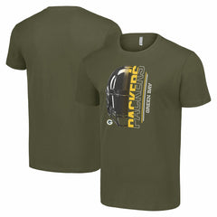 Green Bay Packers Starter Half Helmet Logo T-Shirt | NFL Sale