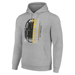 Pittsburgh Steelers Starter Unisex Half Helmet Logo Pullover Hoodie | NFL Hot
