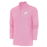 Detroit Lions Antigua Hunk Quarter-Zip Pullover Top | NFL Online