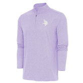 Minnesota Vikings Antigua Hunk Quarter-Zip Pullover Top | NFL Outlet