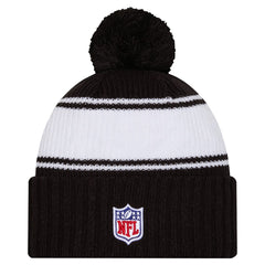 New York Jets Youth 2024/25 Sideline Cuffed Knit Hat with Pom | NFL Online