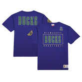 Purple Milwaukee Bucks Hardwood Classics Team OG 2.0 Premium Vintage Logo T-Shirt | NBA
