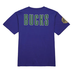Purple Milwaukee Bucks Hardwood Classics Team OG 2.0 Premium Vintage Logo T-Shirt | NBA