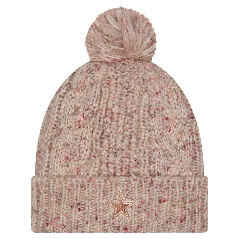 Dallas Cowboys Women's Trendy Tone Cuffed Knit Hat with Pom | NFL Hot