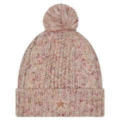 Dallas Cowboys Women's Trendy Tone Cuffed Knit Hat with Pom | NFL Hot