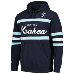 Seattle Kraken Mitchell & Ness Head Coach Pullover Hoodie - NHL Hoodies