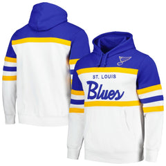 St. Louis Blues Mitchell & Ness Head Coach Pullover Hoodie - NHL Hoodies