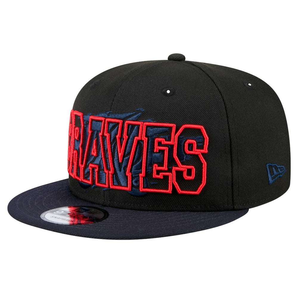 Atlanta Braves New Era Splatter 9FIFTY Snapback Hat - MLB Hats
