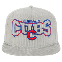 New Era Chicago Cubs Gray Corduroy Golfer Snapback Hat - MLB Hats