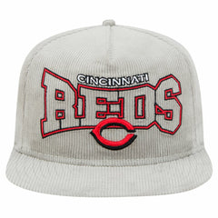 New Era Cincinnati Reds Gray Corduroy Golfer Snapback Hat - MLB Hats