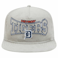 New Era Detroit Tigers Gray Corduroy Golfer Snapback Hat - MLB Hats