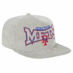 New Era New York Mets Gray Corduroy Golfer Snapback Hat - MLB Hats