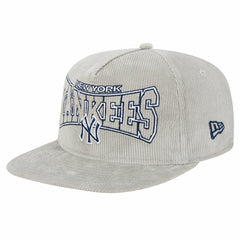 New Era New York Yankees Gray Corduroy Golfer Snapback Hat - MLB Hats