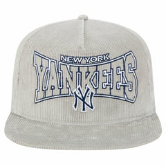 New Era New York Yankees Gray Corduroy Golfer Snapback Hat - MLB Hats