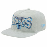 New Era Tampa Bay Rays Gray Corduroy Golfer Snapback Hat - MLB Hats