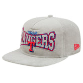 New Era Texas Rangers Gray Corduroy Golfer Snapback Hat - MLB Hats