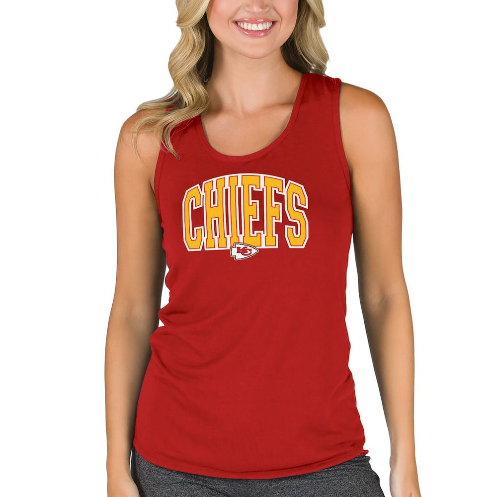 Kansas City Chiefs Concepts Sport Women's Marathon Racer Back Tank Top | NFL Outlet