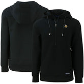 Minnesota Vikings Cutter & Buck Primary Mark Roam Eco Recycled Half-Zip Pullover Hoodie | NFL Near me