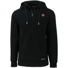 New York Giants Cutter & Buck Primary Mark Roam Eco Recycled Half-Zip Pullover Hoodie | NFL Outlet