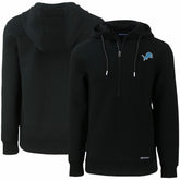 Detroit Lions Cutter & Buck Primary Mark Roam Eco Recycled Half-Zip Pullover Hoodie | NFL Discount