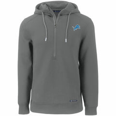 Detroit Lions Cutter & Buck Primary Mark Roam Eco Recycled Half-Zip Pullover Hoodie | NFL New