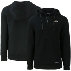 Baltimore Ravens Cutter & Buck Primary Mark Roam Eco Recycled Half-Zip Pullover Hoodie | NFL On sale