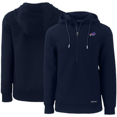 Buffalo Bills Cutter & Buck Primary Mark Roam Eco Recycled Half-Zip Pullover Hoodie | NFL Near me