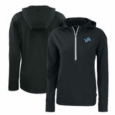 Detroit Lions Cutter & Buck Women's Primary Mark Daybreak Eco Recycled Half-Zip Hoodie | NFL Outlet
