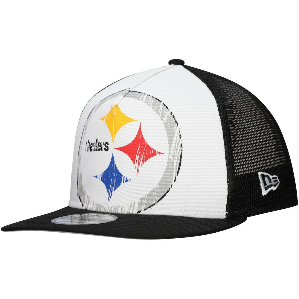 Pittsburgh Steelers Distressed 9FIFTY A-Frame Snapback Hat | NFL Sale
