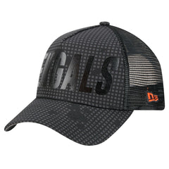 Cincinnati Bengals Midnight Ink Tonal Text A-Frame Trucker 9FORTY Adjustable Hat | NFL Near me