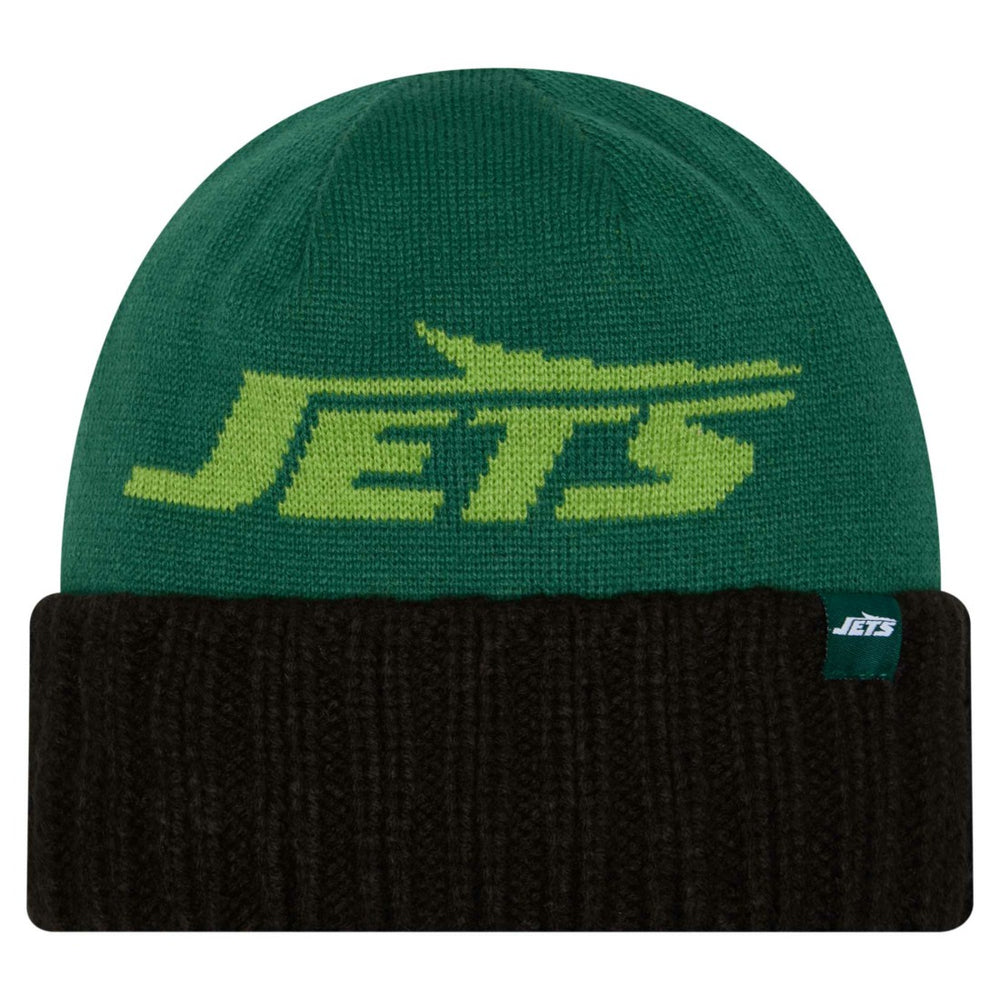 New York Jets Oversize Cuffed Knit Hat | NFL Hot