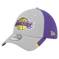 Gray/Purple Los Angeles Lakers Active Trim 39THIRTY Flex Hat | NBA
