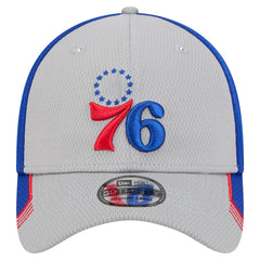 Gray/Royal Philadelphia 76ers Active Trim 39THIRTY Flex Hat | NBA