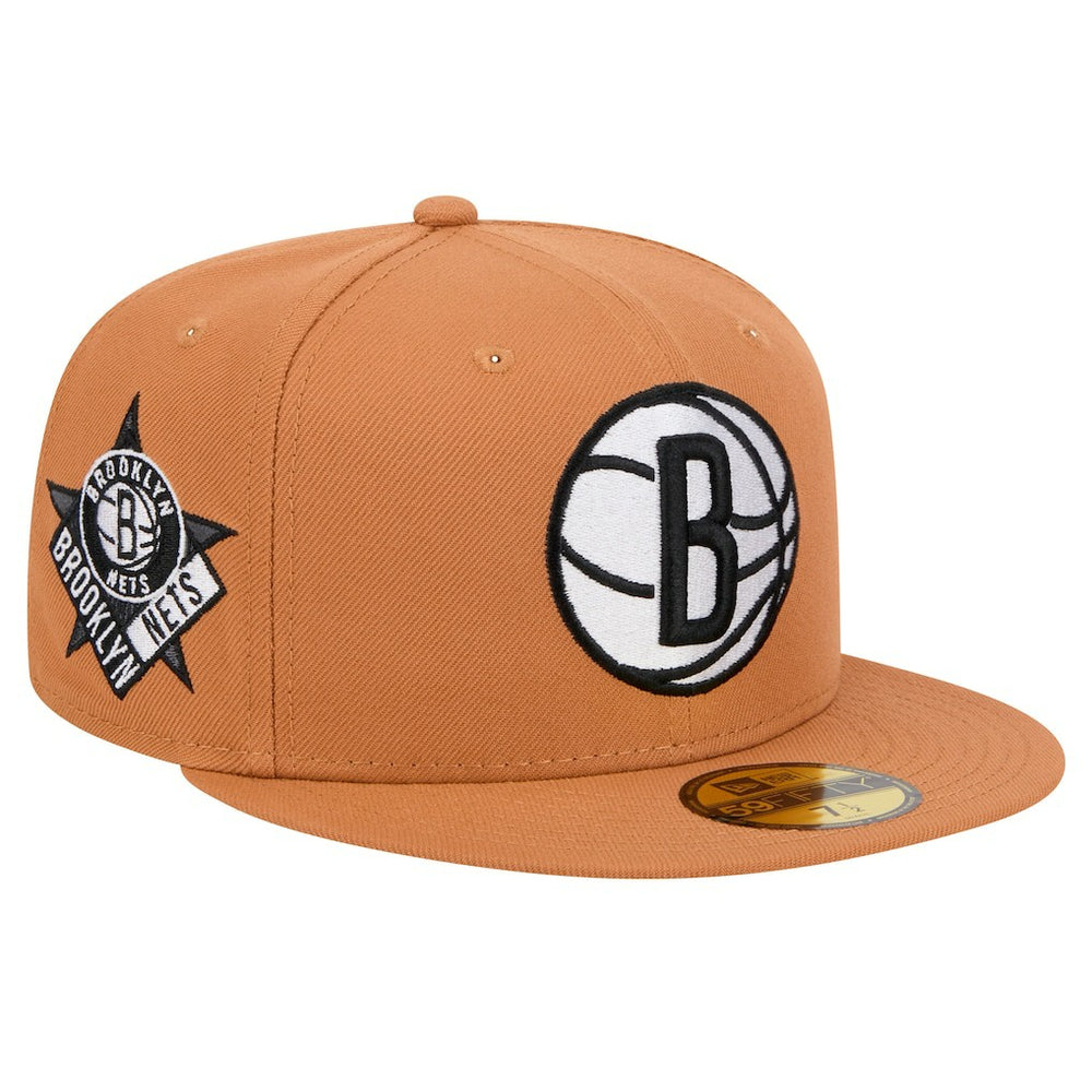 Tan Brooklyn Nets Color Pack 59FIFTY Fitted Hat | NBA