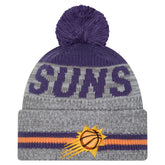 Gray Phoenix Suns Sport Night Runner Cuffed Knit Hat with Pom | NBA