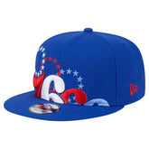 Royal Philadelphia 76ers Sport Night Team Shadow 9FIFTY Snapback Hat | NBA