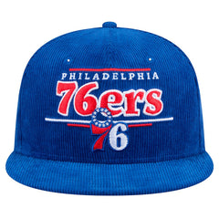Royal Philadelphia 76ers Throwback Display Corduroy 9FIFTY Snapback Hat | NBA