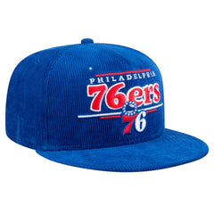 Royal Philadelphia 76ers Throwback Display Corduroy 9FIFTY Snapback Hat | NBA