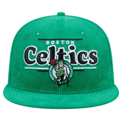 Kelly Green Boston Celtics Throwback Display Corduroy 9FIFTY Snapback Hat | NBA