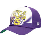 Los Angeles Lakers Purple Throwback Gradient A-Frame 9FORTY Adjustable Hat | NBA