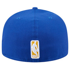 Royal Golden State Warriors Throwback Pennant 59FIFTY Fitted Hat sale | NBA