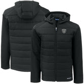 Las Vegas Raiders Cutter & Buck Big & Tall Evoke Hybrid Eco Softshell Recycled Full-Zip Hooded Jacket | NFL New