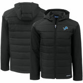 Detroit Lions Cutter & Buck Evoke PrimaLoft Hybrid Eco Softshell Recycled Full-Zip Hooded Jacket | NFL Outlet