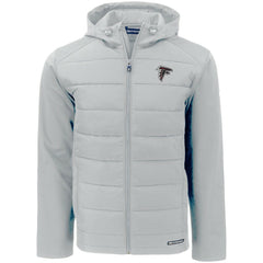 Atlanta Falcons Cutter & Buck Evoke PrimaLoft Hybrid Eco Softshell Recycled Full-Zip Hooded Jacket | NFL US
