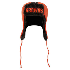 Cleveland Browns Helmet Head Trapper Knit Hat | NFL New