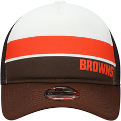Cleveland Browns Youth Sport Night Color Block 9FORTY A-Frame Trucker Adjustable Hat | NFL Outlet
