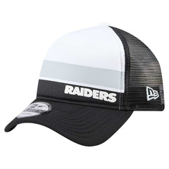 Las Vegas Raiders Youth Sport Night Color Block 9FORTY A-Frame Trucker Adjustable Hat | NFL Discount