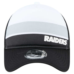 Las Vegas Raiders Youth Sport Night Color Block 9FORTY A-Frame Trucker Adjustable Hat | NFL Discount