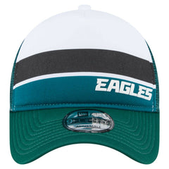 Philadelphia Eagles Youth Sport Night Color Block 9FORTY A-Frame Trucker Adjustable Hat | NFL Hot