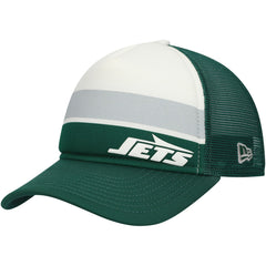 New York Jets Youth Sport Night Color Block 9FORTY A-Frame Trucker Adjustable Hat | NFL Discount